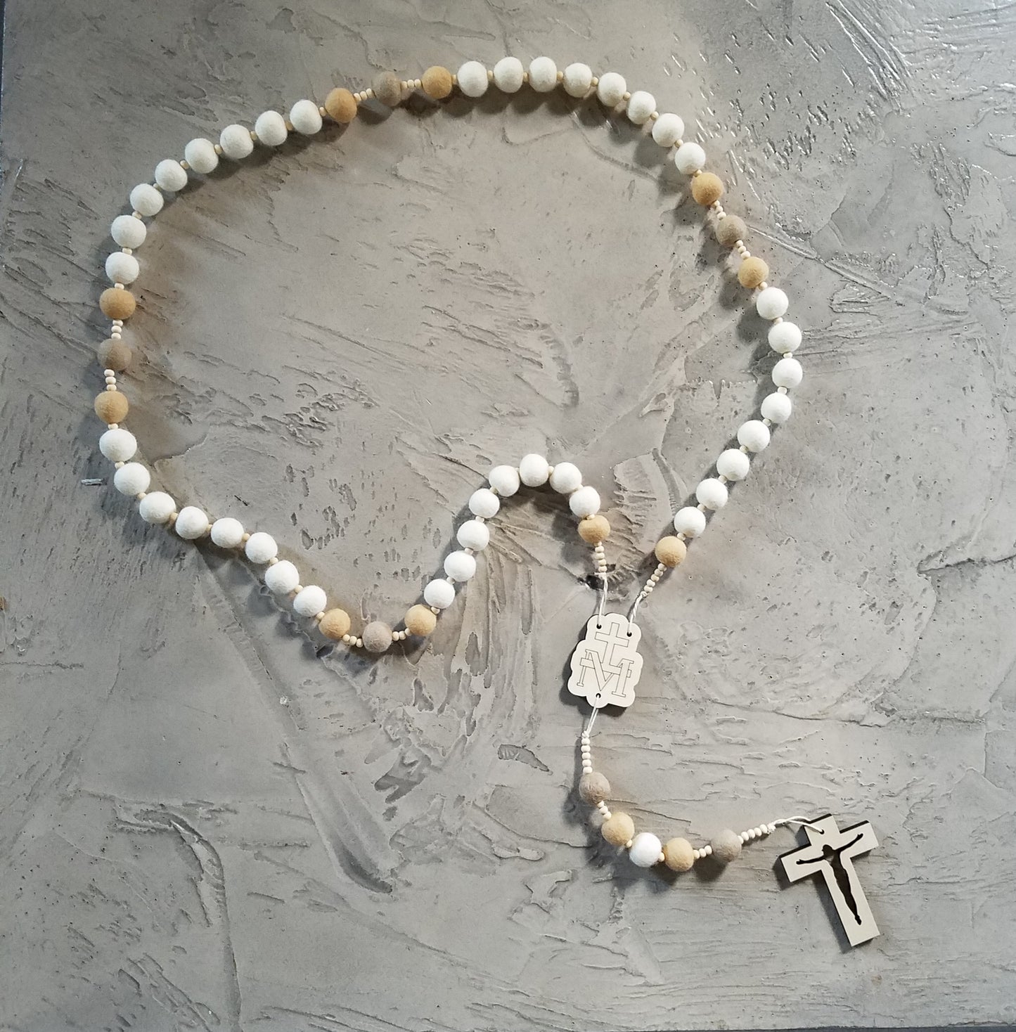 Felt Bead Wall Rosary