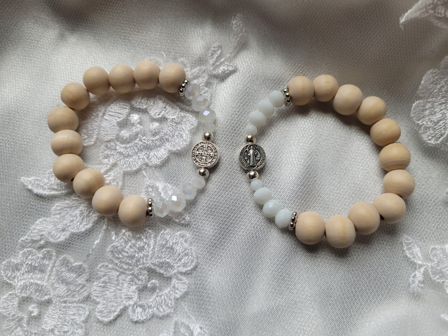 St. Benedict Aromatherapy/Diffuser Bracelets-CHILD (First Communicant) SIZED